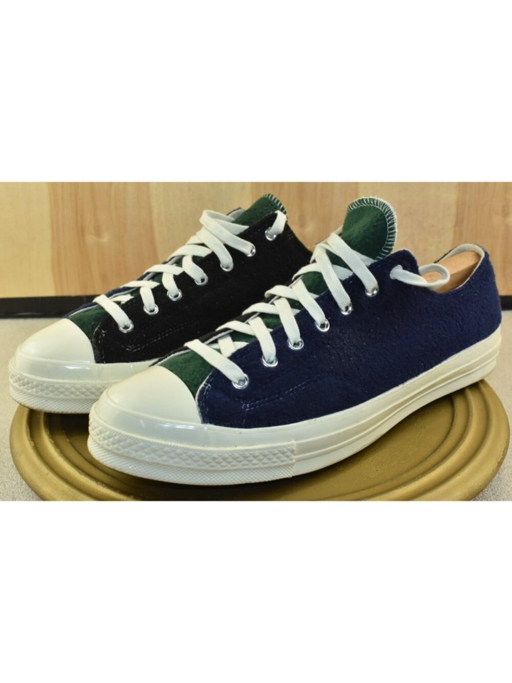 Converse x Beyond Retro Chuck 70 OX  Men Shoes Size 13 Fleece Black/Blue/Green